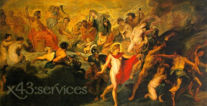 Peter Paul Rubens - Der Rat der Goetter - The Council of the Gods - zum Schließen ins Bild klicken